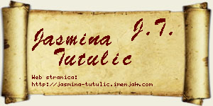 Jasmina Tutulić vizit kartica
